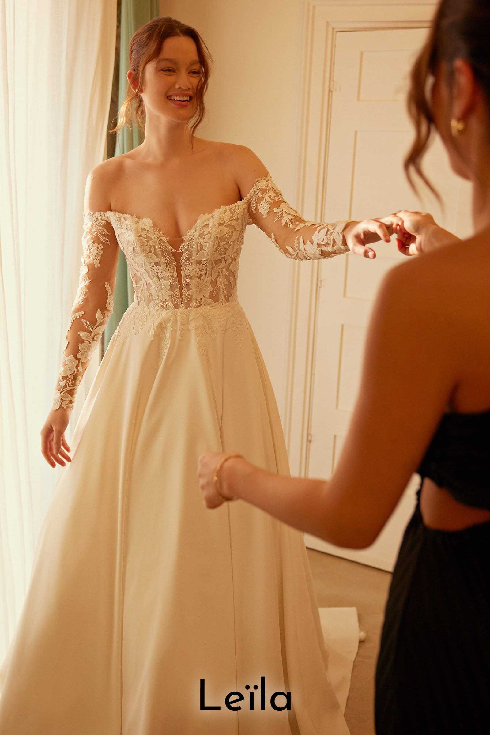 Robe de mariée trapèze Boutic Frizon - Leila