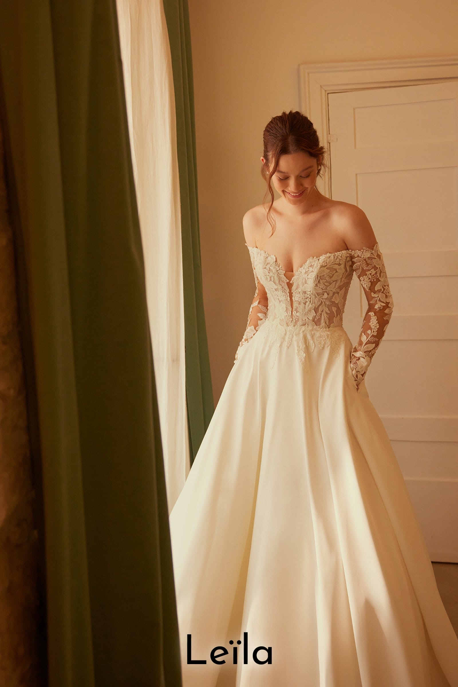 Robe de mariée trapèze Boutic Frizon - Leila