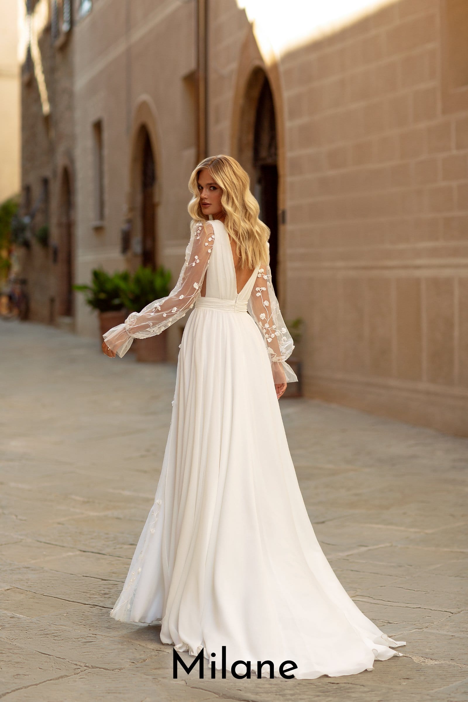 Robe de mariée bohème Boutic Frizon - milane