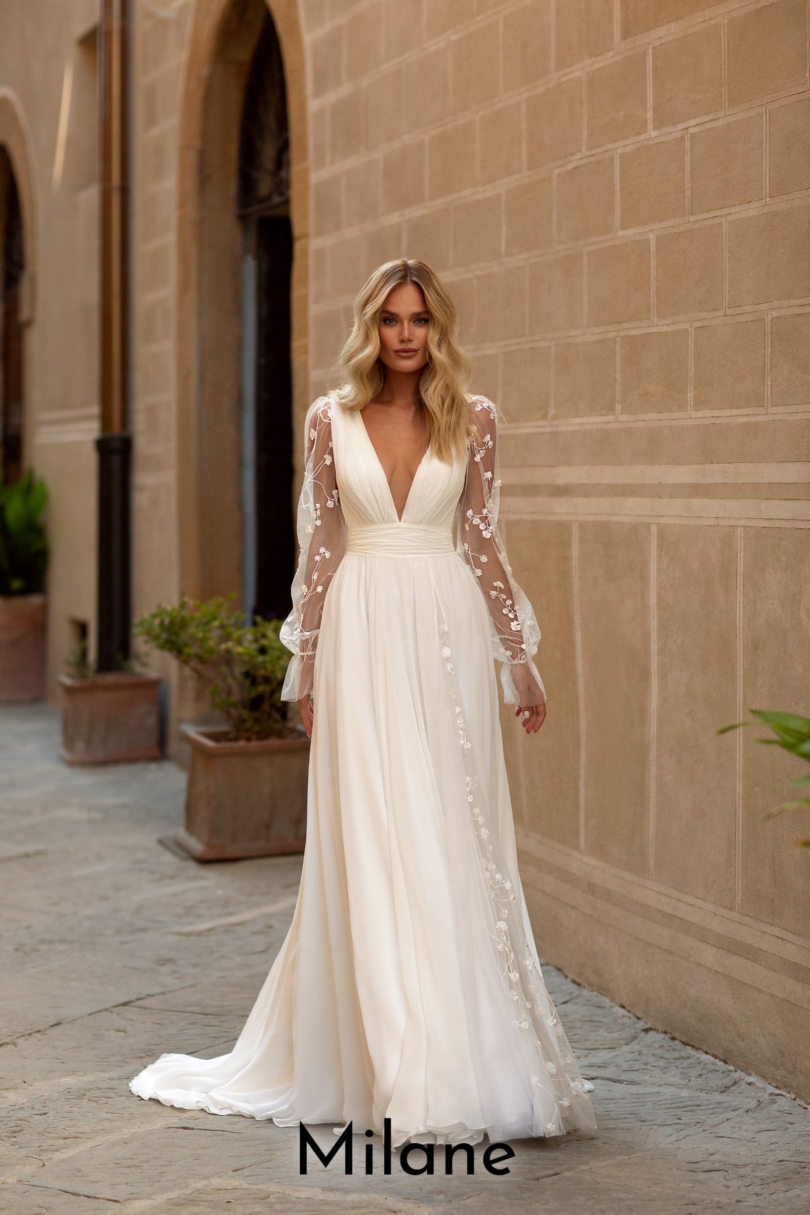 Robe de mariée bohème Boutic Frizon - milane